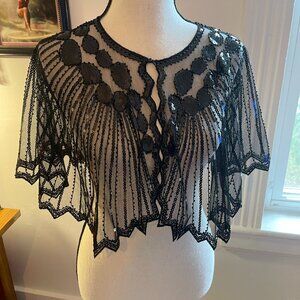 Black Sparkle Shawl (NEW w tags)